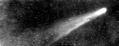 Una imagen del cometa Halley tomada en 1910. Foto The Yerkes Observatory/Wikimedia Commons.