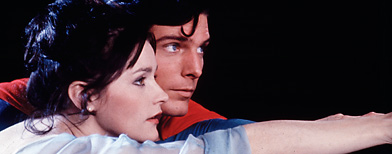 Christopher Reeve, as Superman, and Margot Kidder, as Lois Lane in a scene from the 1978 film 'Superman' (AP Photo/TMS & DC Comics Inc.)