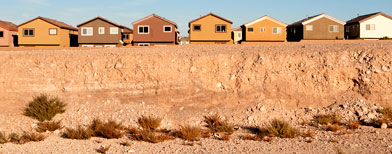 Suburban homes in desert community (Corbis)