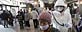 A woman is scanned for radiation exposure at a temporary scanning center for residents living close to the quake-damaged Fukushima Dai-ichi nuclear power plant Wednesday, March 16, 2011, in Koriyama, Fukushima Prefecture, Japan. (AP Photo/Gregory Bull)