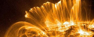 NASA file photo shows a solar flare leaping from the Sun. (AFP/NASA)