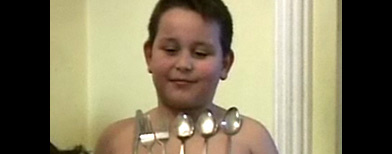 Bogdan with spoons on his chest (via Hulu)