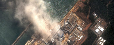 A satellite image of the Fukushima nuclear plant (Reuters)