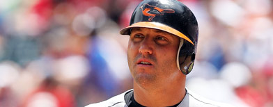 Baltimore Orioles' Jake Fox (AP Photo/Gene J. Puskar)