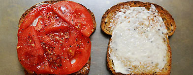 Tomato sandwhich (Photo courtesy of Food52/Melanie Einzig)