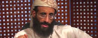 In this image taken from video and released by SITE Intelligence Group on Monday, Nov. 8, 2010, Anwar al-Awlaki speaks in a video message posted on radical websites. (AP Photo/SITE Intelligence Group)