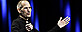 Apple CEO Steve Jobs gestures to his audience during a keynote address to the Apple Worldwide Developers Conference in San Francisco, Monday, June 6, 2011. (AP Photo/Paul Sakuma)