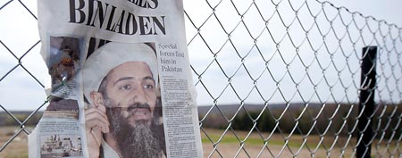 Newspaper announcing the death of Osama bin Laden (Jeff Swensen/Getty Images)