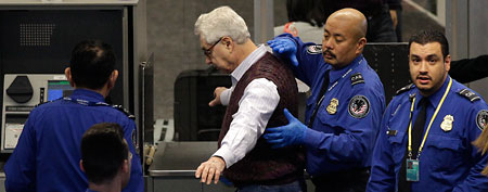 A TSA check in San Francisco in 2010 (Jeff Chiu/AP)