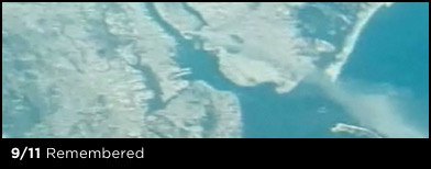 View of New York from International Space Station on September 11, 2001. (screengrab from video shot by Frank Culberston)