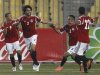 Egypt's Mahmoud Fathallah celebrates after scoring against Mozambique during their 2014 World Cup Brazil qualifying soccer match at Borg El Arab "Army Stadium"