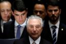 Brazil's new President Michel Temer attends the presidential inauguration ceremony after Brazil's Senate removed President Dilma Rousseff in Brasilia