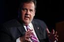 New Jersey Governor Chris Christie speaks during a luncheon by the Economic Club of Chicago