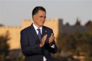 U.S. Republican Presidential candidate Mitt Romney is pictured before delivering foreign policy remarks at Mishkenot Sha'ananim in Jerusalem