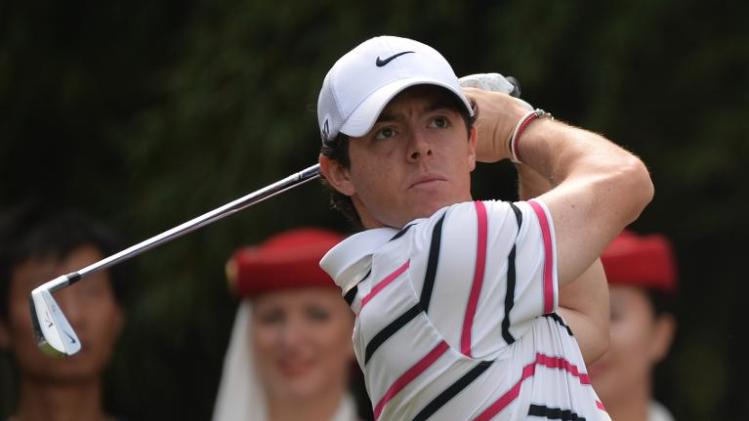 Rory McIlroy of Northern Ireland tees off during day one of the WGC-HSBC Champions tournament in Shanghai on October 31, 2013