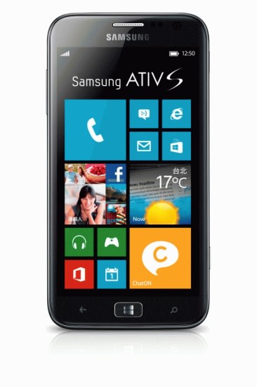 三星推出首支Windows Phone 8 ATIV S 預計二月上旬與中華電信合作 於全台各大通路販售  建議售價NT$18,900元
