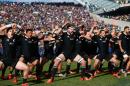 The All Blacks perform the haka before the International Test Match between the United States of America and the New Zealand All Blacks on November 1, 2014 in Chicago, Illinois