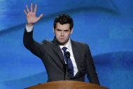 In this Thursday, Sept. 6, 2012 file photo, Zach Wahls waves after addressing the Democratic National Convention in Charlotte, N.C. The Eagle Scout, a 21-year-old activist raised by lesbian mothers in Iowa, has been a leader of the campaign to end the BSA's no-gays policy. In the wake of the Thursday, May 23, 2013 decision, he said his group, Scouts for Equality, would continue to press for lifting the ban on gay adults, while also monitoring how the BSA implemented its new policy for gay youth. We'll act as a watchdog," he said. "If any gay youth feel they're experiencing harassment or discrimination, we want to be there for them." (AP Photo/J. Scott Applewhite)