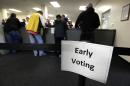 Early voting shows signs of surging nationwide. (Jim Mone/AP)
