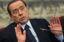 L'ex presidente del Consiglio Silvio Berlusconi. Nel dicembre 2010 Razzi e Scilipoti avevano lasciato l'Idv e votato la fiducia a Berlusconi