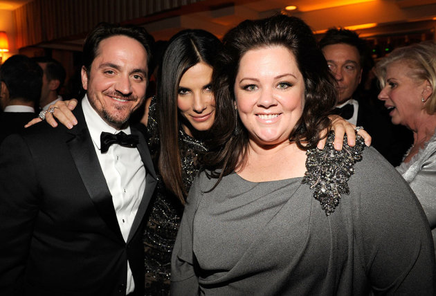 2013 Vanity Fair Oscar Party Hosted By Graydon Carter - Inside: Sandra Bullock and Melissa McCarthy