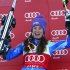Tina Maze from Slovenia, reacts on the podium after winning the women's World Cup giant slalom race in Aspen, Colo., on Saturday, Nov. 24, 2012. (AP Photo/Alessandro Trovati)