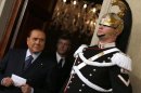 L'ex premier Silvio Berlusconi oggi alle consultazioni al Quirinale