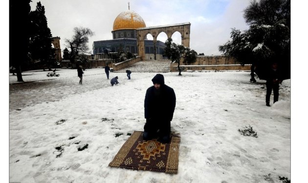 الثلوج تغطي المسجد الاقصى Pped-jpg_222842