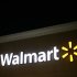 A view shows the Walmart logo at an opened Walmart store on Thanksgiving day in North Bergan