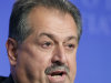 FILE - In this Sept. 22, 2011 photo, Andrew Liveris, Chairman and CEO of Dow Chemical, speaks at the Clinton Global Initiative, in New York. Dow Chemical Co. and the Saudi Arabian Oil Co. said Saturday, Oct. 8, 2011, that they signed an agreement that advances their plan to build one of the world's biggest chemical plants in Saudi Arabia. The $20 billion complex is expected to begin production in 2015. (AP Photo/Mark Lennihan, File)