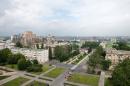 A view of the city of Donetsk from a window of Radio Republic on June 18, 2014