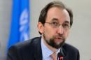 United Nations High Commissioner for Human Rights Zeid Ra'ad Al Hussein, pictured on June 13, 2016, said he was a Muslim whose role was "to defend and promote the human rights of each individual, everywhere"