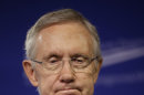 Senate Majority Leader Harry Reid, D-Nev., speaks at the center for American Progress Action Fund in Washington, Monday, July 15, 2013. Reid spoke about ending the current gridlock in the Senate that according to him is harming the nation's ability to address key challenges. (AP Photo/Pablo Martinez Monsivais)