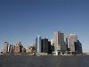 A view of New York's lower Manhattan from the Staten Island Ferry