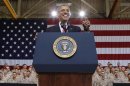 U.S. President Barack Obama speaks at Marine Corps Base-Camp Pendleton in California