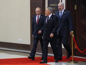 From left: Russian President, Vladimir Putin , Kazakhstan&#39;s&nbsp;&hellip;