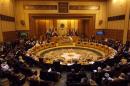 General view of Arab League foreign ministers meeting in Cairo