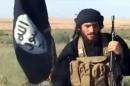 Image grab taken from a video uploaded on YouTube on July 8, 2012, shows the spokesman for the Islamic State of Iraq and the Levant (ISIL), Abu Mohammad al-Adnani al-Shami, speaking next to an Al-Qaeda-affiliated flag at an undisclosed location