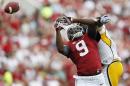 10ThingstoSeeSports - Alabama wide receiver Amari Cooper (9) misses a catch against Southern Mississippi defensive back Kalan Reed during the first half of an NCAA college football game Saturday, Sept. 13, 2014, in Tuscaloosa, Ala. (AP Photo/Brynn Anderson, File)