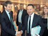 Ο υπουργός Οικονομικών Γ. Στουρνάρας με τον Πολ Τόμσεν συζήτησαν χθες για τις αμυντικές βιομηχανίες ΕΑΣ και ΕΛΒΟ. Η φωτογραφία είναι από την προηγούμενη συνάντησή τους φέτος τον Απρίλιο