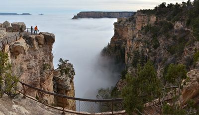Here&#39;s what the Grand Canyon looks like when it&#39;s filled entirely with fog