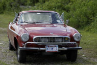 Irv Gordon's Volvo P1800 in Babylon, N.Y., Monday, July 2, 2012. Gordon's car already holds the world record for the highest recorded milage on a car and he is less than 40,000 miles away from passing three million miles on the Volvo. (AP Photo/Seth Wenig)