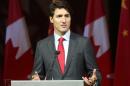 Canadian Prime Minister Justin Trudeau, seen in September 2016, said his government "defends the freedom of the press"