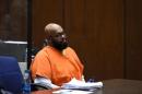 Rap mogul Marion "Suge" Knight appears in court during a bail review hearing in Los Angeles