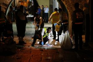 Israeli Zaka emergency services volunteers clean the &hellip;