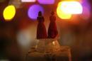 Two bride figurines are seen during a rally in response to the California Supreme Court's ruling regarding Proposition 8 in Hollywood