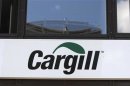 A logo is pictured on the building of Cargill International SA in Geneva