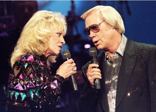 File hpoto of Tammy Wynette and George Jones in Nashville