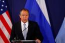 Russian Foreign Minister Lavrov speaks during a news conference in Vienna