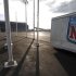 The NFL logo is seen on a trailer parked near the New Meadowlands Stadium where the Jets and Giants NFL football teams play home games in East Rutherford